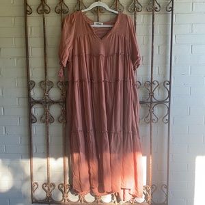 tiered maxi dress